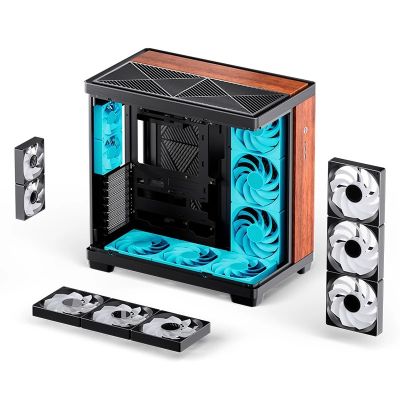 20. Jonsbo TK-4 Wood Tower Black, Wood