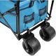 38. DELUXE FOLDABLE TRAVEL AND BEACH STROLLER 66x48x90CM WITH HANDLE, BLUE