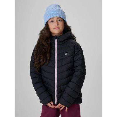 2. Girls' jacket with synthetic filling 4F 4FJRAW26TDJAF1054-20S
