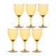 ROSE&TULIPANI FIABA Set of 6 acrylic wine glasses 400 ml, amber
