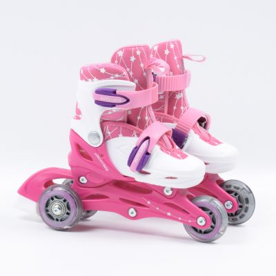 16. SMJ Sport Combo Pink LED Set: 2in1 Roller Skates HS-TNK-000009549