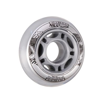 21. PU 70x24 82A TRANSPARENT WHEELS (4 pcs.) NILS EXTREME