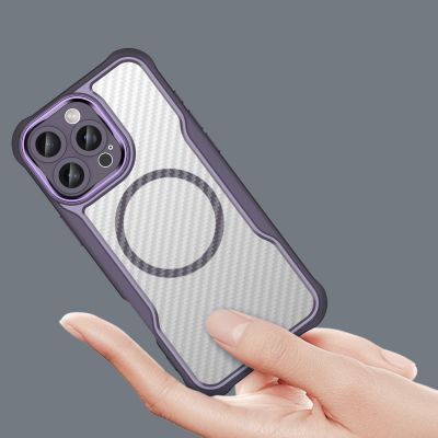 5. Leading Series MagSafe Silicone Case for iPhone 16 Pro Max - Purple