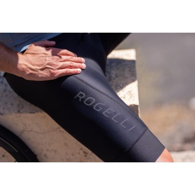 2. Rogelli men's n/s ESSENTIAL III bib shorts, black, L