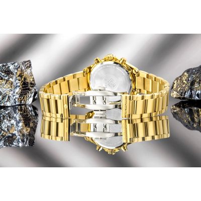 8. Giewont Sapphire Gold Silver Women's Watch GW3670-B2