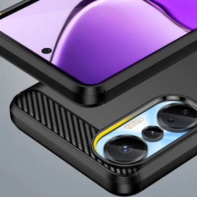 6. Carbon Case case for Infinix Hot 20S flexible silicone carbon cover black