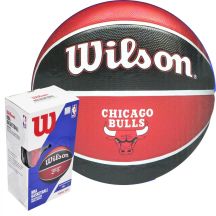 WILSON NBA CHICAGO BULLS BASKETBALL CARDBOARD PUMP