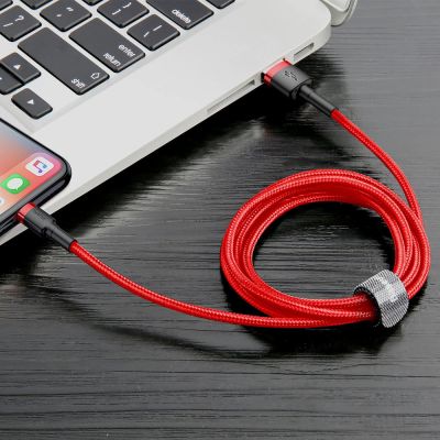 5. Baseus Cafule USB-A / Lightning 1.5A QC 3.0 cable 2 m - red