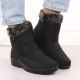 20. Women’s black snow boots with fur lining Vinceza 86231