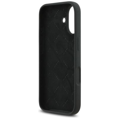 7. Guess Silicone Big 4G Script Case for iPhone 17 - Black