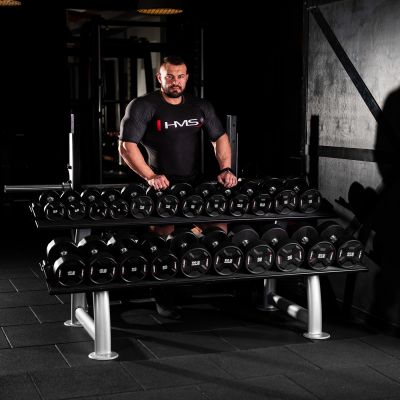 4. HPC 27.5 KG POLYURETHANE Dumbbell CPU HMS