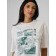 4. Women's printed T-shirt 4F 4FRSS26TTSHF3705-11S
