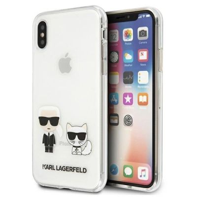 Karl Lagerfeld Karl & Choupette iPhone Xs Max Case - Transparent