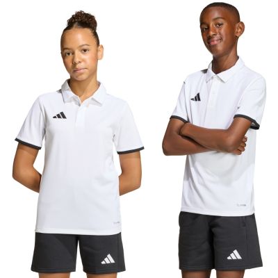 9. adidas Entrada 26 Polo T-shirt for kids white JZ6624