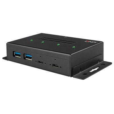 4. Lindy 43094 USB 3.2 Gen 2 (3.1 Gen 2) Type-C Hubs and Concentrators 10000 Mbit/s Black