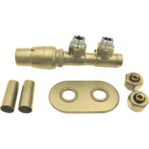 Thermostatic valve for bathroom radiator DEANTE AGI RZL1 - left Gold