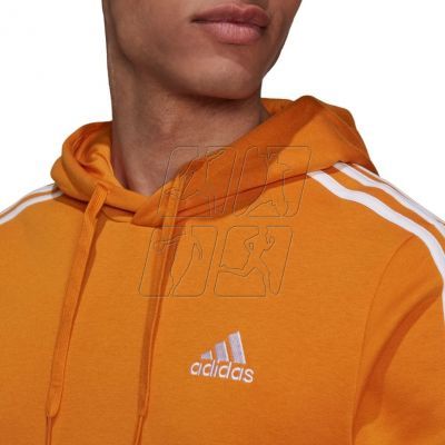 6. Adidas 3-Stripes Fleece Hoodie M H12188