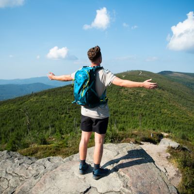 3. NC1917 BLUE RAMBLER TOURIST BACKPACK 40L NILS CAMP