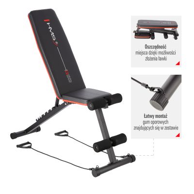 6. HMS LS1203 Barbell Bench