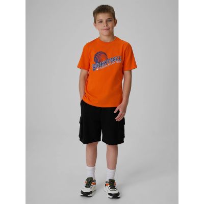 4. Boy's regular printed T-shirt 4F 4FJRSS26TTSHM4278-70S