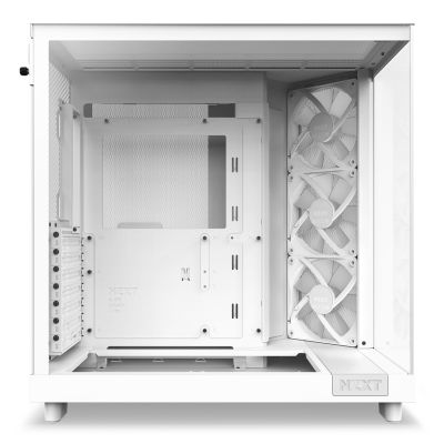 12. NZXT H6 FLOW RGB MIDI TOWER COMPUTER CASE WITH WINDOW WHITE