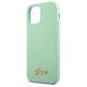6. Guess Metal Logo Script Case for iPhone 12 Pro Max 6.7" - Green