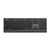 GEMBIRD SLIM WIRED MULTIMEDIA KEYBOARD BLACK, USB-C, US LAYOUT
