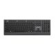 GEMBIRD SLIM WIRED MULTIMEDIA KEYBOARD BLACK, USB-C, US LAYOUT