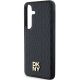 6. DKNY Leather Pattern Metal Logo MagSafe case for Samsung Galaxy S24+ - black