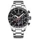 Men's Watch Giewont Chronograph Sapphire Silver Black GW9140-B1