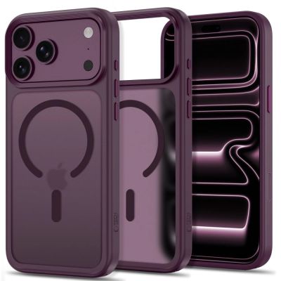 Tech-Protect Magmat Magsafe CC Case for iPhone 18 Pro Max / 17 Pro Max - Burgundy Matte