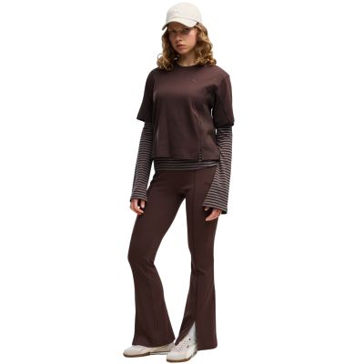 5. Puma Rib Flared Women's Leggings Brown 694028 33