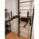 45. GYMNASTIC LADDER WITH A HAND BAR AND A HANDRAIL FOR EXERCISES BENCHK 722B
