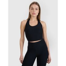 Women's slim crop top smooth 4F | Anna Lewandowska 4F 4FALSSS25TSLEF215-20S