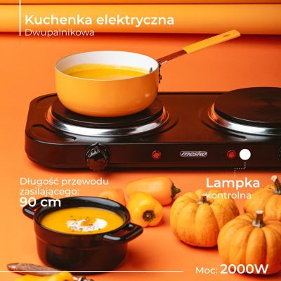 13. Adler MS 6509 cooker (2 cooking zones; 2000W)