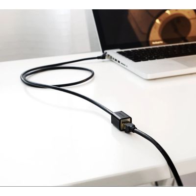 15. Ugreen NW112 11282 Network Ethernet Cable RJ45 (Female) - RJ45 (Male) F/UTP Cat. 6 1 Gbps 3m - black