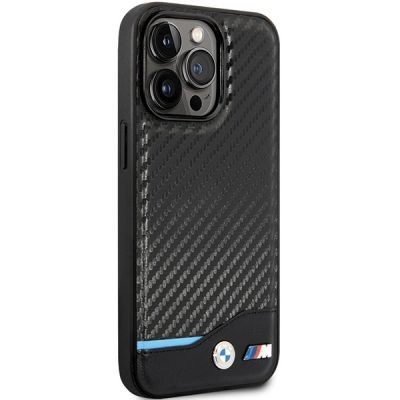 4. BMW Leather Carbon Case for iPhone 13 Pro / 13 - Black BMW Leather Carbon Case for iPhone 13 Pro / 13 - Black