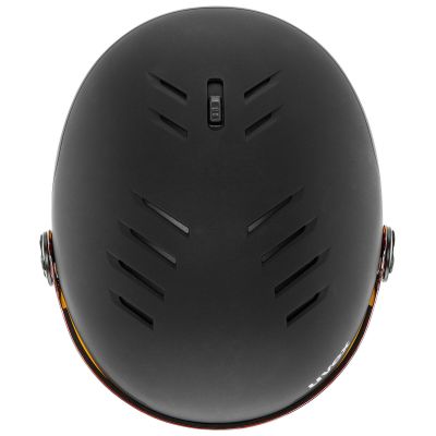 5. Unisex Uvex Wanted Visor Ski Helmet with Active Ventilation System, Black (56/6/262/10)