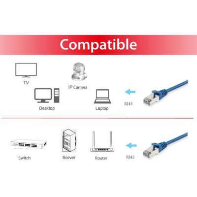 3. Equip 606211 Network Cable Blue 30m Cat6a S/FTP (S-STP)