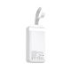 4. Wozinsky W8-W 30000mAh 30W Powerbank 2x USB-A and USB-C with Flashlight - White