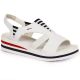 13. Rieker W V02Y5 wedge sandals white 