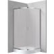 Semicircular shower cabin with shower tray 90x90 cm