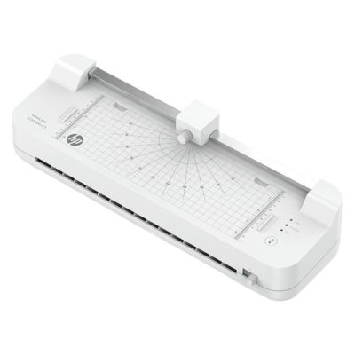 8. HP ONELAM COMBO A3 Laminator, cold/hot, integrated trimmer, corner rounder, speed 40cm/min + 15 pouches: 3xA4, 4xA5, 4xA6, 4xB-CARD, white