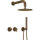 Concealed shower set with shower head - with horizontal tap