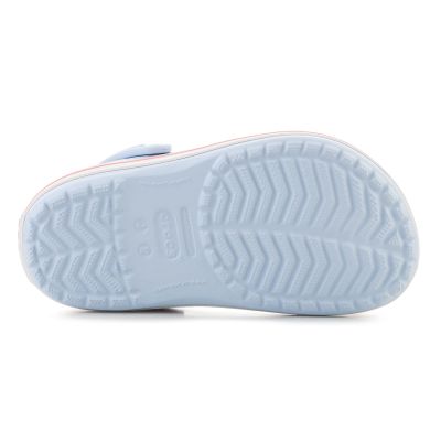 7. CROCS CROCBAND KIDS CLOG BLUE FROST/GUAVA 207006-4XQ