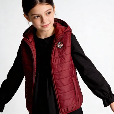 6. Geographical Norway Vatika Hood EO 233 Jr vest WW2008E/GNO-Burgundy