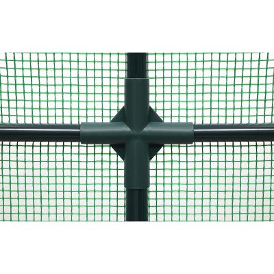 7. GREENHOUSE GARDEN TUNNEL TWO ENTRANCES FOR TOMATOES AND CUCUMBERS 200x100x180CM GREEN