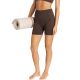 Women's adidas Workout Essentials Knit 4 Inch Leggings Brown KE5841