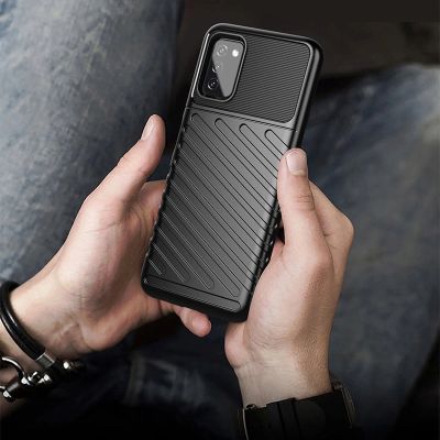 11. Thunder Case Flexible Tough Rugged Cover TPU Case for Samsung Galaxy A03s black