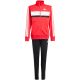 8. adidas Seasonal Essentials Tiberio 3-Stripes Tricot Kids Tracksuit Red and Black JI6214